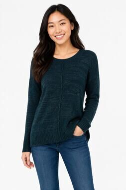 Sonoma Goods For Life Women's Knit Tunic Sweater - Hunter Green, Size Small